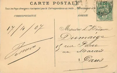 Nice — Front fasady Kasyna — Nieznany wydawca, nr 62 — Rewers