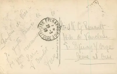 NICE — No Castelo La Tour Bellanda — C.A. n°228 — Verso