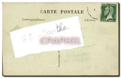 ASSÉ-le-BOISNE — Zamek Cérissy — Rewers