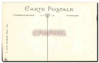 Nice - Vista geral tirada do Monte Boron — 1947 — editor L. Cauvin — Verso