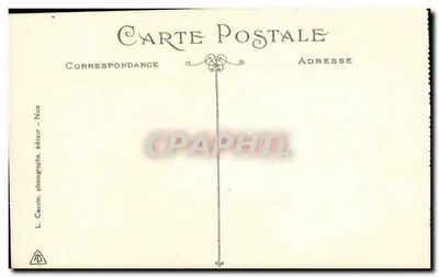 Nice - Pomnik Królowej Wiktorii — wydawca L. Cauvin — Rewers