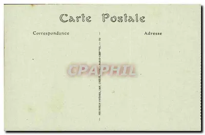 Crozant (Creuse) — No Conflito, a Grande Falésia — G.G. editor, Châteauroux — Verso