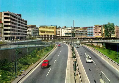 Saarbrücken — Autoestrada urbana — Verlag TH Klein GmbH, Saarbrücken 712/22
