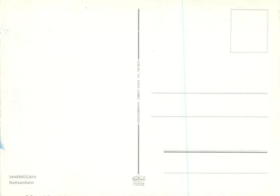 Saarbrücken — Autoestrada urbana — Verlag TH Klein GmbH, Saarbrücken 712/22 — Verso