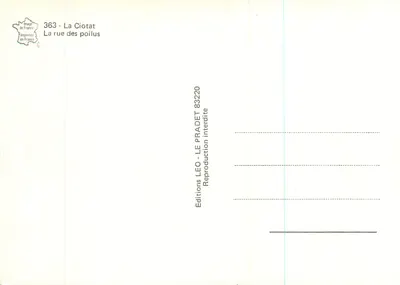 Ulica poilu — La Ciotat — Wydawnictwo LEO — Rewers
