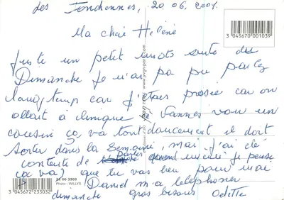 Dwa szczeniaki Shar-Pei przy stole — humorystyczne — Editions d'Art Juon, n° 22 00 3303 — Rewers