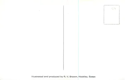 Quayside, Maldon — rysunek ołówkiem — R. V. Brown, Hockley, Essex — Rewers