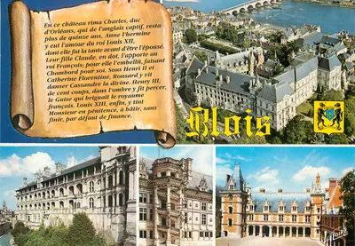Castelo de Blois — Vista aérea e detalhes arquitetônicos — Éditions Valoire