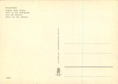 Palinuro — Widok soli — Alterocca Terni n° 66699 — Rewers