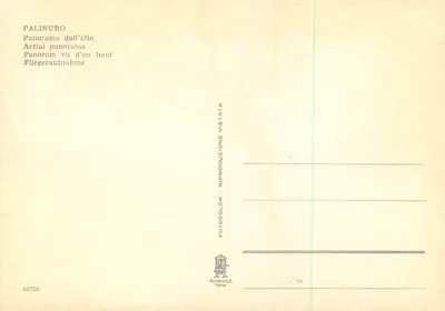 Palinuro — panorama z lotu ptaka — Alterocca Terni n° 68700 — Rewers