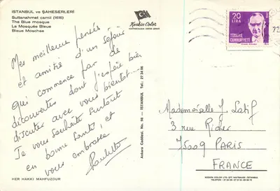 Moschea Blu — Istanbul — Keskin Color, n° 98 — Verso