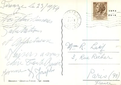 Florence — Souvenir Florence Remember — Innocenti - Wydawca w Florencji - reprodukcja zabroniona — Rewers
