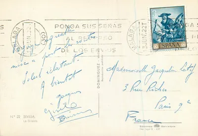 A Giralda — Sevilha — Edições TISA, n° 22 — Verso