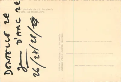 Vue aérienne de La Bourboule — Monts-Dore — Édition Palanca — Verso
