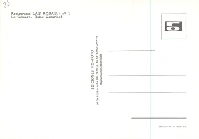 Les Rosas — Restauracja na La Gomera — Wydawnictwo Reuss — Rewers
