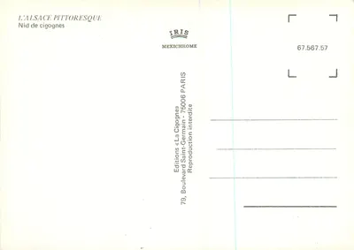 Gniazdo kruków — Piekło Alzaskie — Wydawnictwo « La Cigogne », Paryż — Rewers