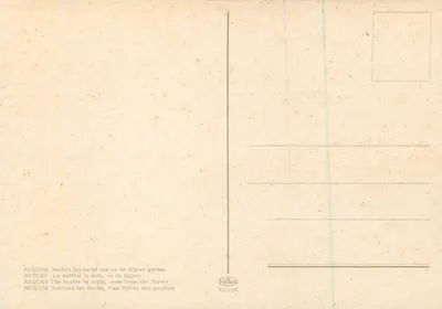 Bruksel — Belfiernacht, widok z Dijver — Krüger 923/16 — Rewers