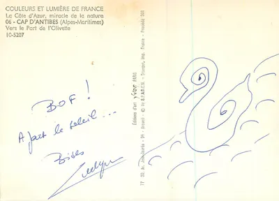 Cap d'Antibes — Haven van l'Olivette — Edities van Kunst Yvon — Achterkant