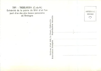 Trebeurden (C.-du-N.) — Koniec wąskiego wybrzeża Bihit — Wydawnictwo Sztuki JOS — Rewers