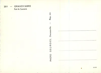 Most Coursavie — Grandvabre — Foto Georges, Decazeville — Rewers