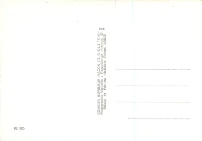 Podróż po Yonne — Auxerre, Joigny, Sens, Tonnerre, Avallon — Combier drukarz Mâcon — Rewers