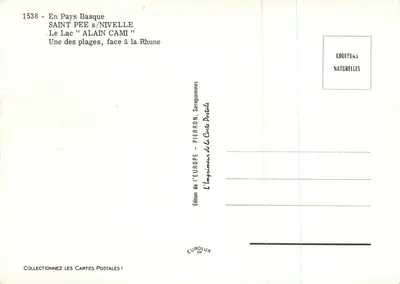 Jezioro Alain Cami — Saint-Pée-sur-Nivelle — Wydawnictwo Europy — Rewers