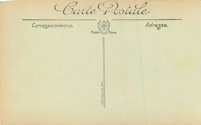 Fontainebleau — Das Schloss. Die Abdichtung Napoleons I. — N.G. — Verlag: LEVY Frères & Cie, Paris — Rückseite