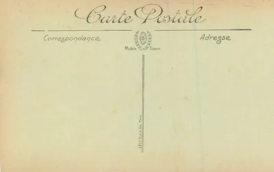 Fontainebleau — Vista do Parterre — N.G. — Verso