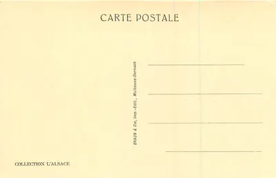 Niederbronn-les-Bains — A Ruína do Windstein — Coleção L'Alsace — Verso