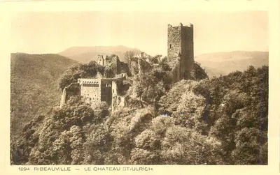 Ribeauvillé — O Castelo de São Ulrico — Braun & Cie, Mulhouse-Dornach