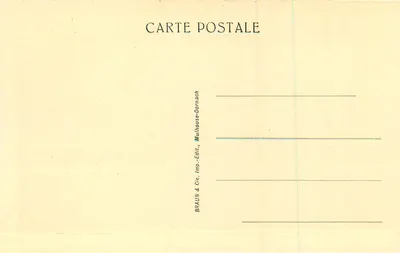 Ribeauvillé — O Castelo de São Ulrico — Braun & Cie, Mulhouse-Dornach — Verso