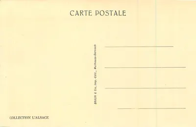 Thann — La Ruine Engelsbourg — Collection L'Alsace — Verso
