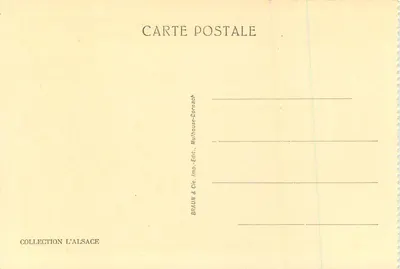 Portal zachodni katedry — Thann — seria 5517 — wydawca BRAUN & Cie, Mulhouse-Dornach — Rewers
