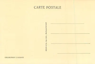 Thann — As grandes orgus da catedral — Coleção L'Alsace, Braun & Cie, Mulhouse-Dornach — Verso