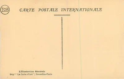 Bruksel — Gubernator i Poczta — L'Illustration Générale — Rewers