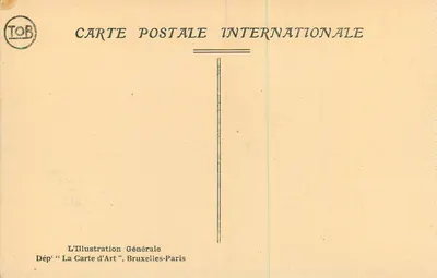 Bruksel — Widok z dzwonnicy w kierunku katedry Notre-Dame — L'Illustration Générale — Rewers