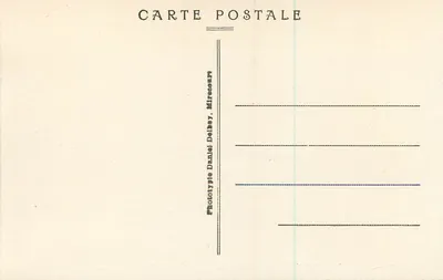Domrémy — Kamer waar Jeanne d'Arc geboren werd — D. D. — Achterkant