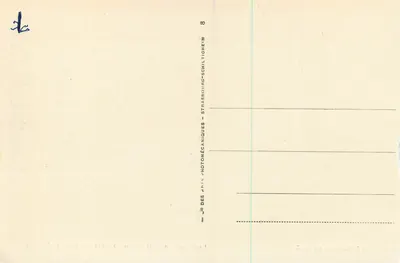 La Pointe du Raz — Mały Port Bestrière, widok z 100 metrów wysokości — ND 28 — Rewers