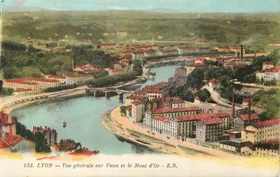 LYON — Vista general sobre Vaise y el Mont d'Or — E.R.