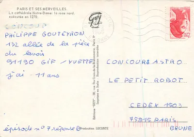 Notre-Dame van Parijs — de noordelijke roos — uitgever Guy, n° 7 — Achterkant