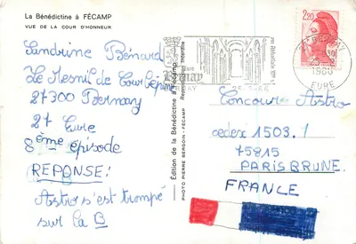 Cour d'Honneur — Fécamp — Edição Pierre Bergoin — Verso