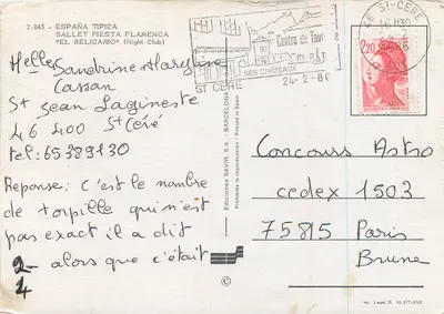 Ballet Fiesta Flamenca — Editor SAVIR, S.A. — N° 2.045 — Reverso