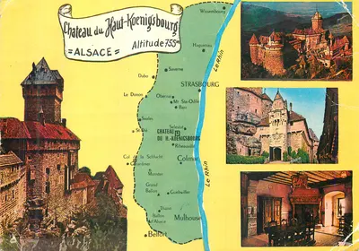 Castelo de Haut-Koenigsbourg — Alsácia — editor Image de France