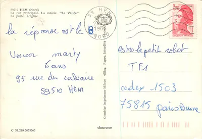 Hem (Nord) — panoramic view — Comblain Imprimeur — Back