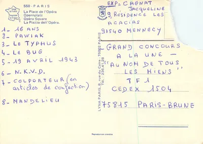 Nationale academie van de geschiedenis — Parijs — Gedrukt in Frankrijk — Achterkant