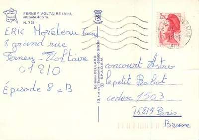 Ferney-Voltaire — widok panoramiczny — Wydawnictwo Ekonomii — Rewers