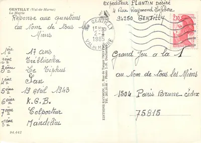 Saâlpy — Município e fonte — Edições Raymon — Verso