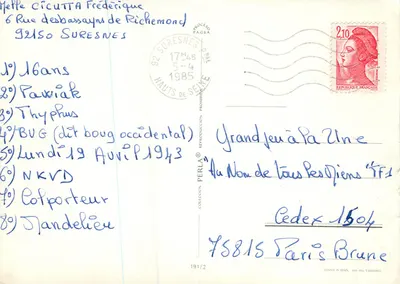 Kwitnie maki i pstrągi — wydawca PERLA, nr 191/2 — Rewers