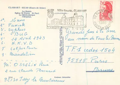 Clamart — vista panorâmica — editor Lyna — Verso