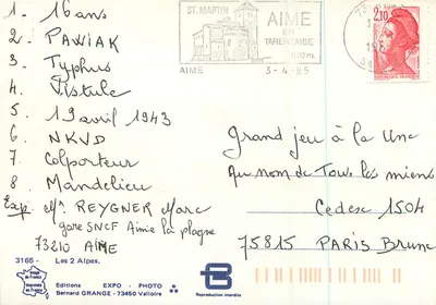 Bernard Grange — Aime en Tarentaise — Editions EXPO - PHOTO — Rewers
